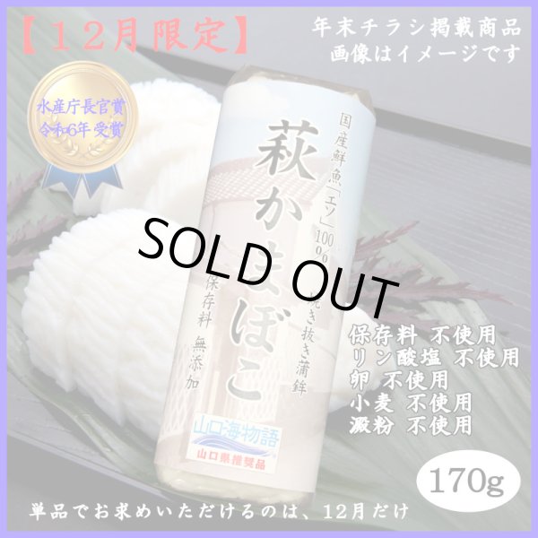画像1: 卵・小麦不使用！萩かまぼこ（白）170g【令和6年度水産庁長官賞受賞商品】　　※12月限定販売 (1)